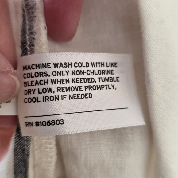 Duluth Trading Co Hemp Organic Cotton Striped Button Down Shirt Womens XL Pink - Picture 8 of 10